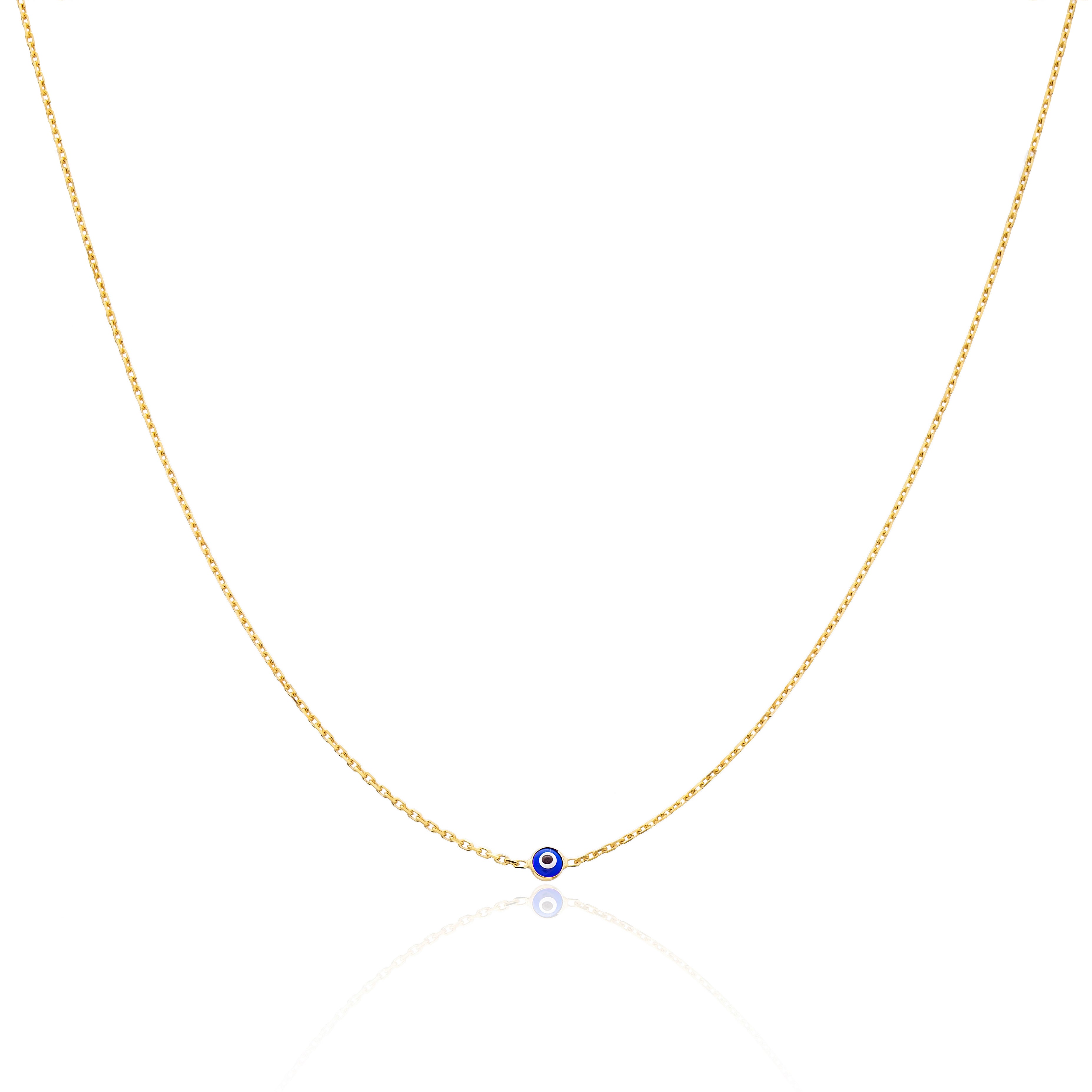 Collier chaine avec petit "Evil Eye"