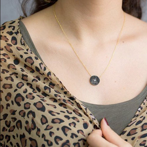 Collier Trou noir en zirconium