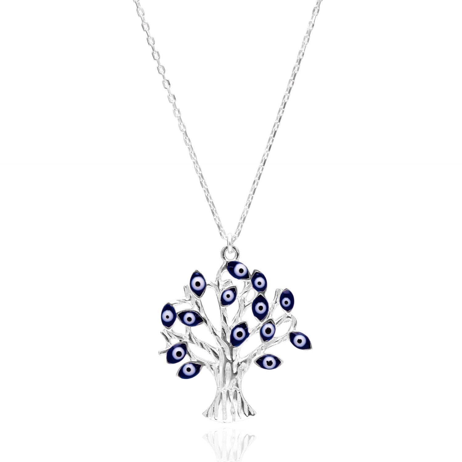 Collier pendentif "Arbre de vie" avec "Evil Eye"