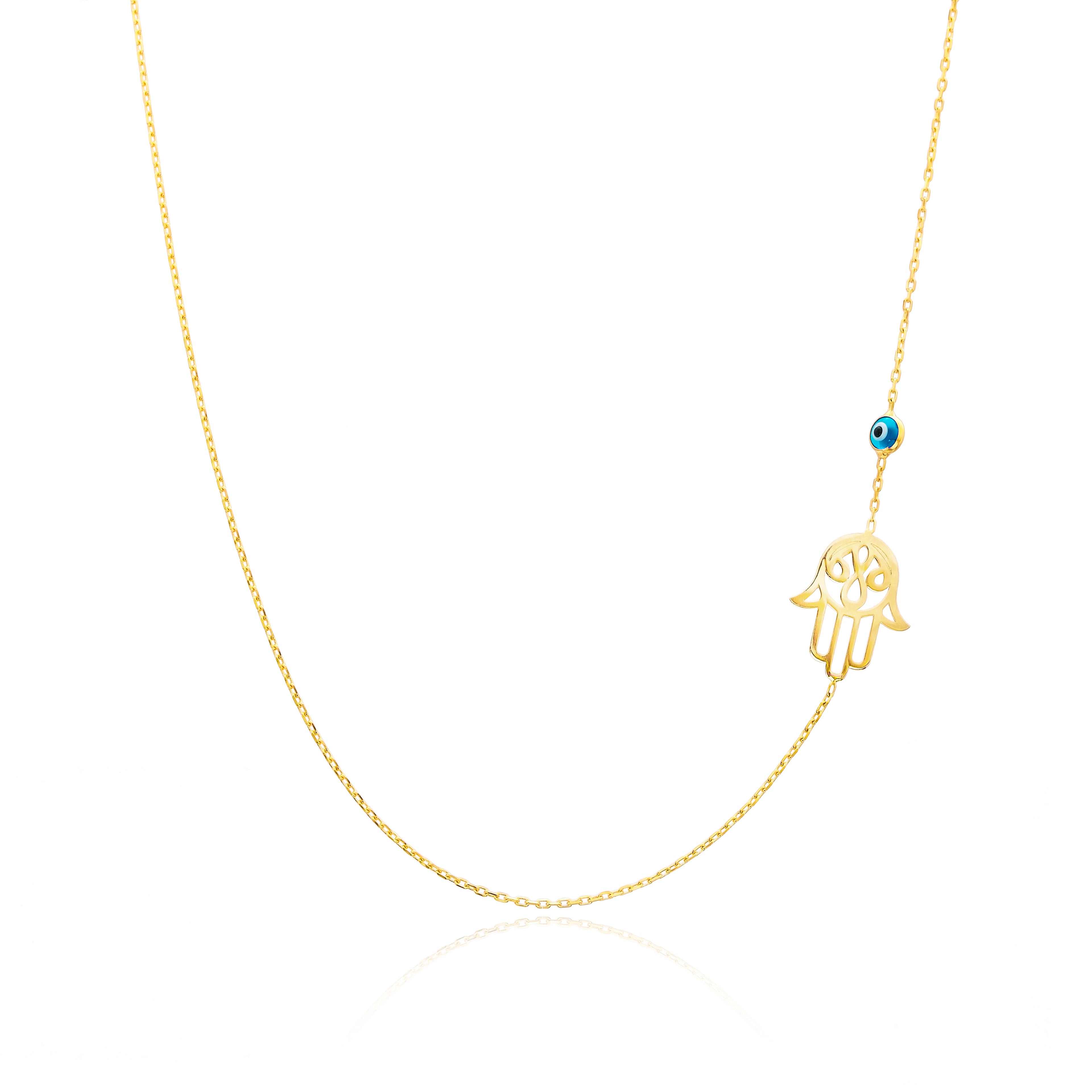 Collier Main de Fatma et Evil Eye