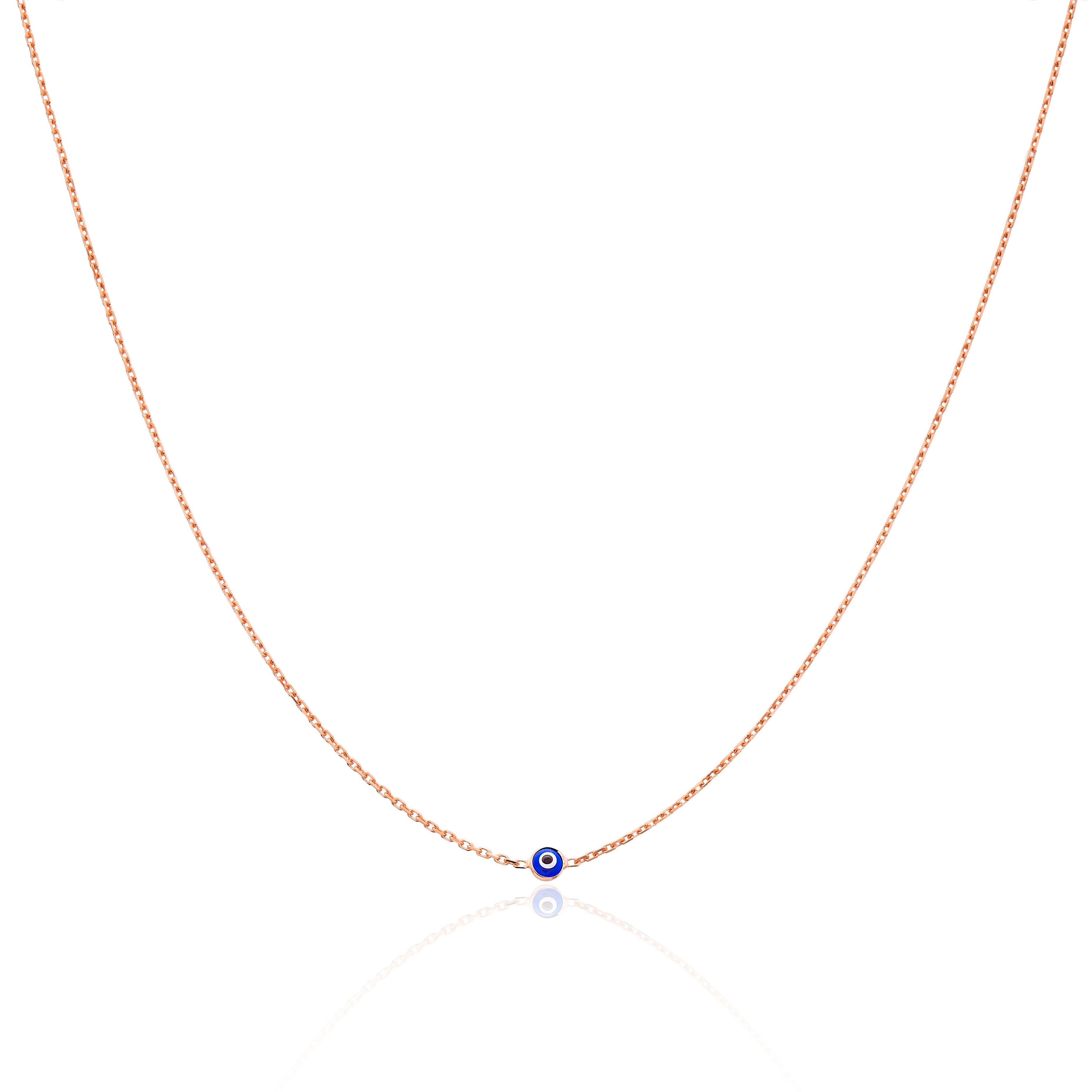 Collier chaine avec petit "Evil Eye"