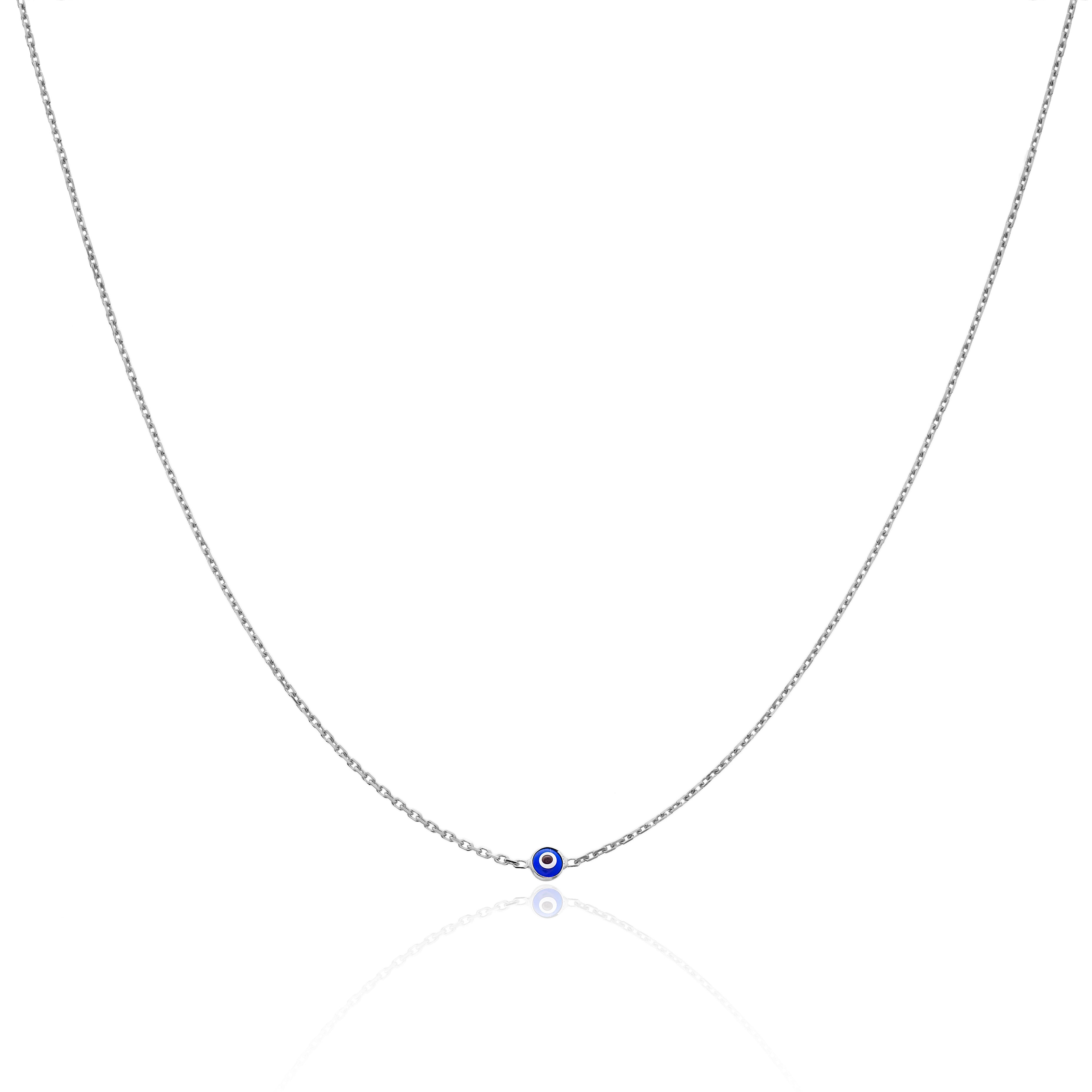 Collier chaine avec petit "Evil Eye"